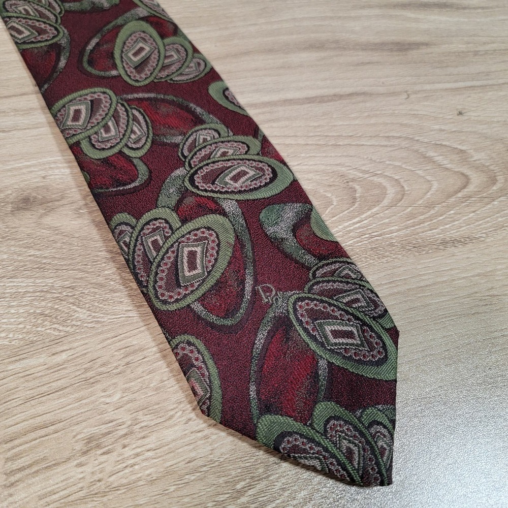 Christian Dior Silk Blend Neck Tie Luxury Designer Logo Professional Made in USA
